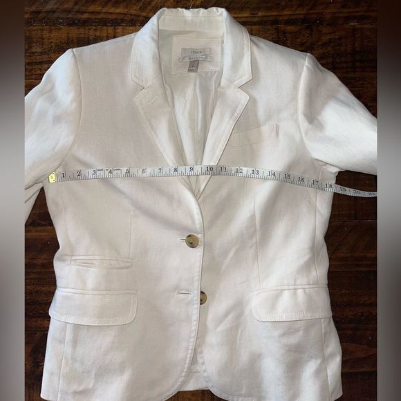 J. Crew Schoolboy 100% Linen Blazer Size 6 - Picture 3 of 12